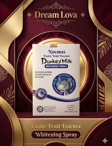 بخاخ نوفماس بحليب الحمار لتفتيح البشرة Novmas Donkey Milk Whitening Spray